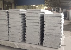 Bullnose Long Edge Silver Grey Granite