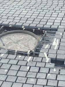 g603 Granite Pavers To Create Parking