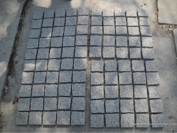G603 Grey Granite Meshed Cobblestone