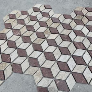 G603 Granite Mesh Cobblestone Pavers for Floor Tile